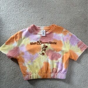 Disney Tie-Dye Short Sleeve Tee - Orange, Purple, Yellow